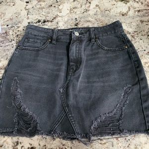 pacsun denim skirt
